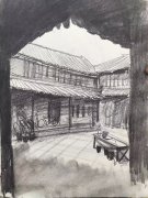 朱建路老師場景素描傳統