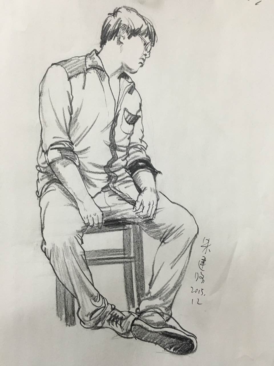 美術速寫聯考考前訓練速寫作品