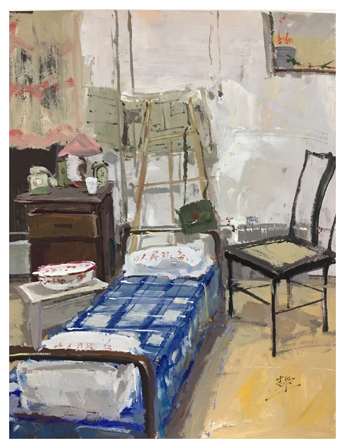 場景色彩宿舍寫照范畫賞析