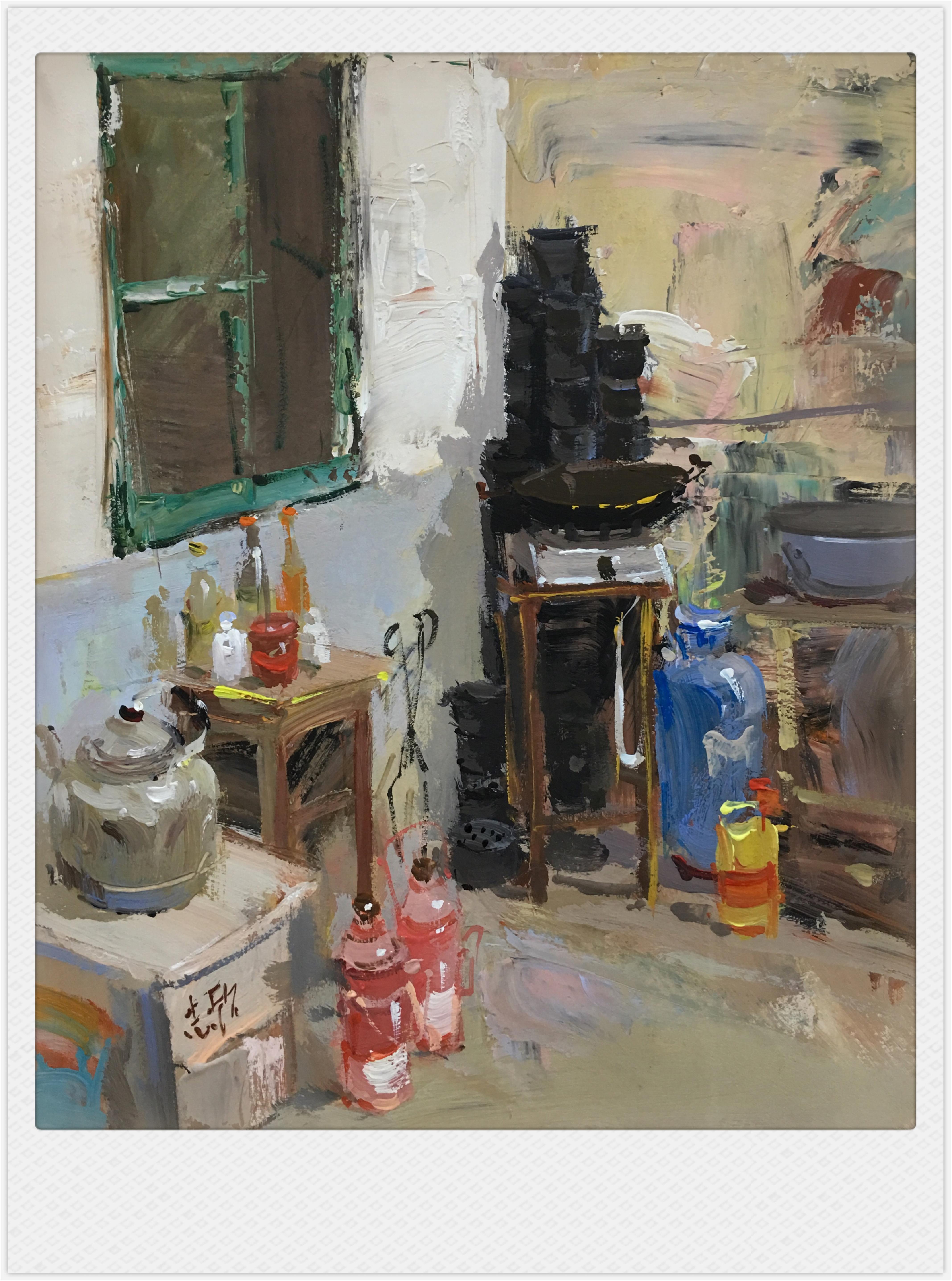 色彩場景廚房一角范畫賞析