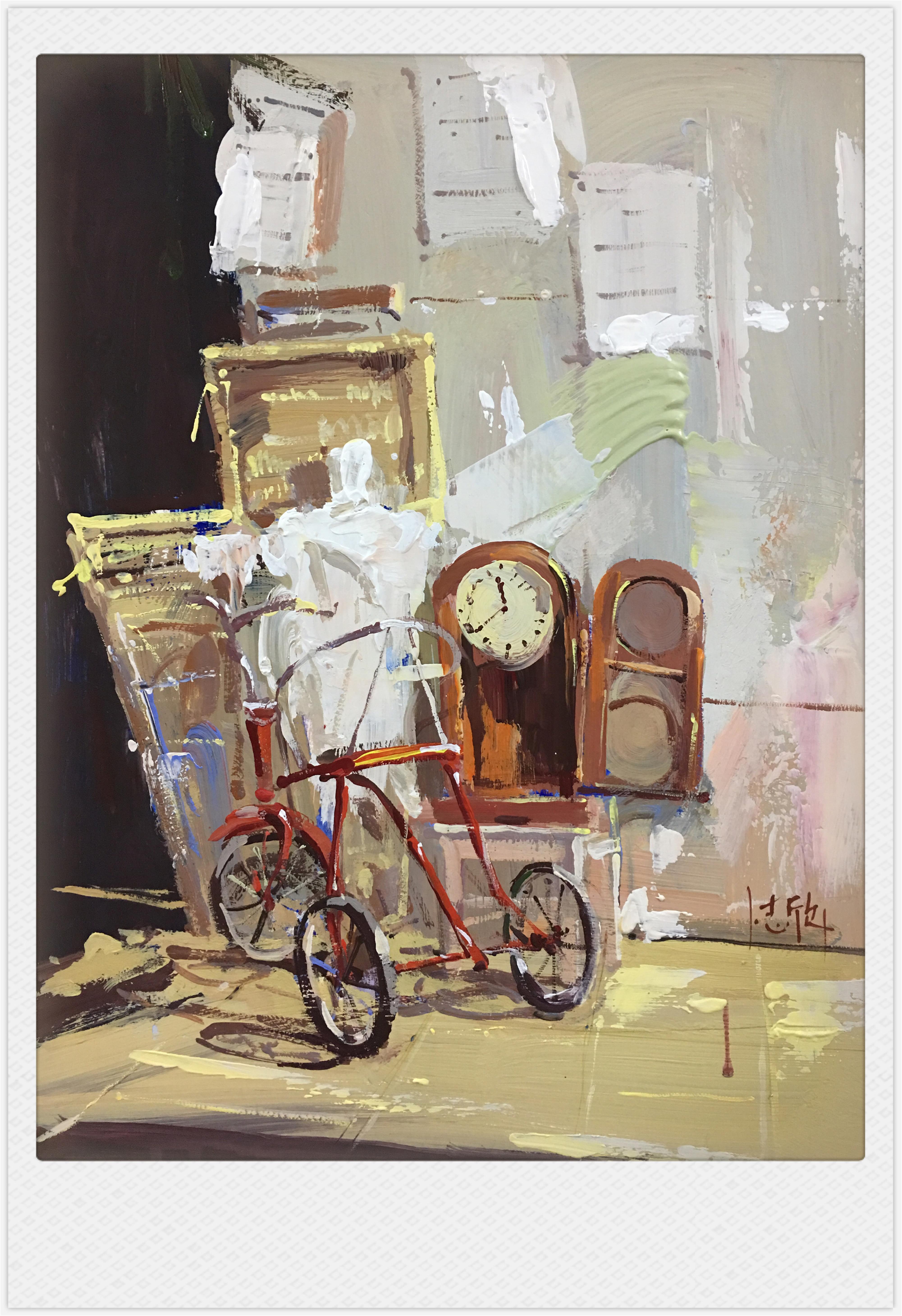 色彩場景雜物小車范畫賞析