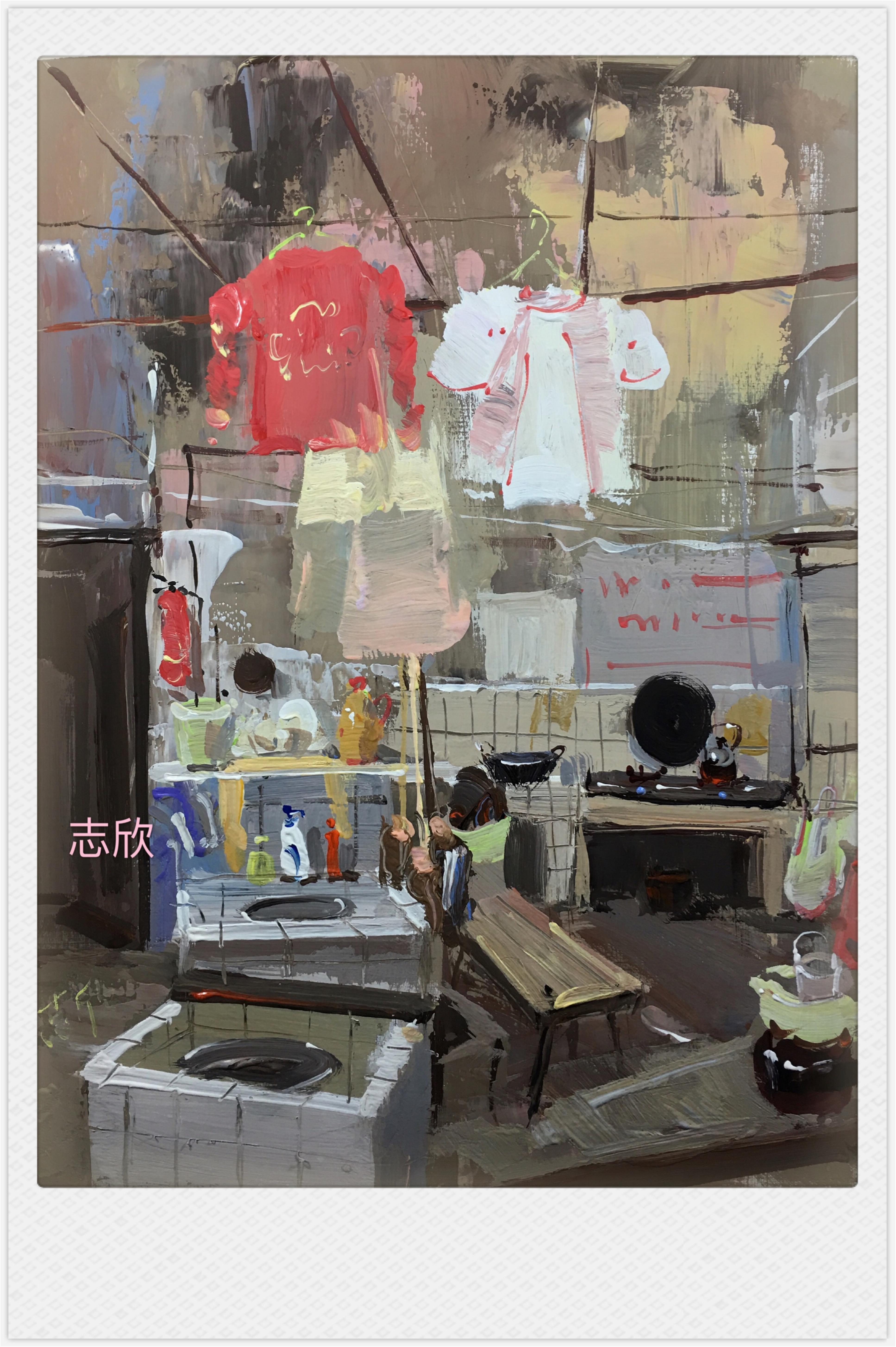 色彩場景陽臺一角范畫賞析