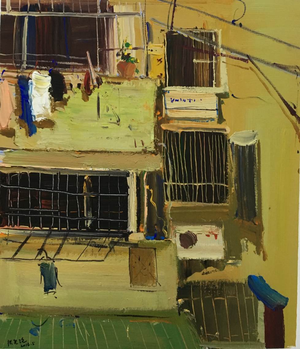 美術(shù)高考色彩場(chǎng)景樓房外景范畫賞析