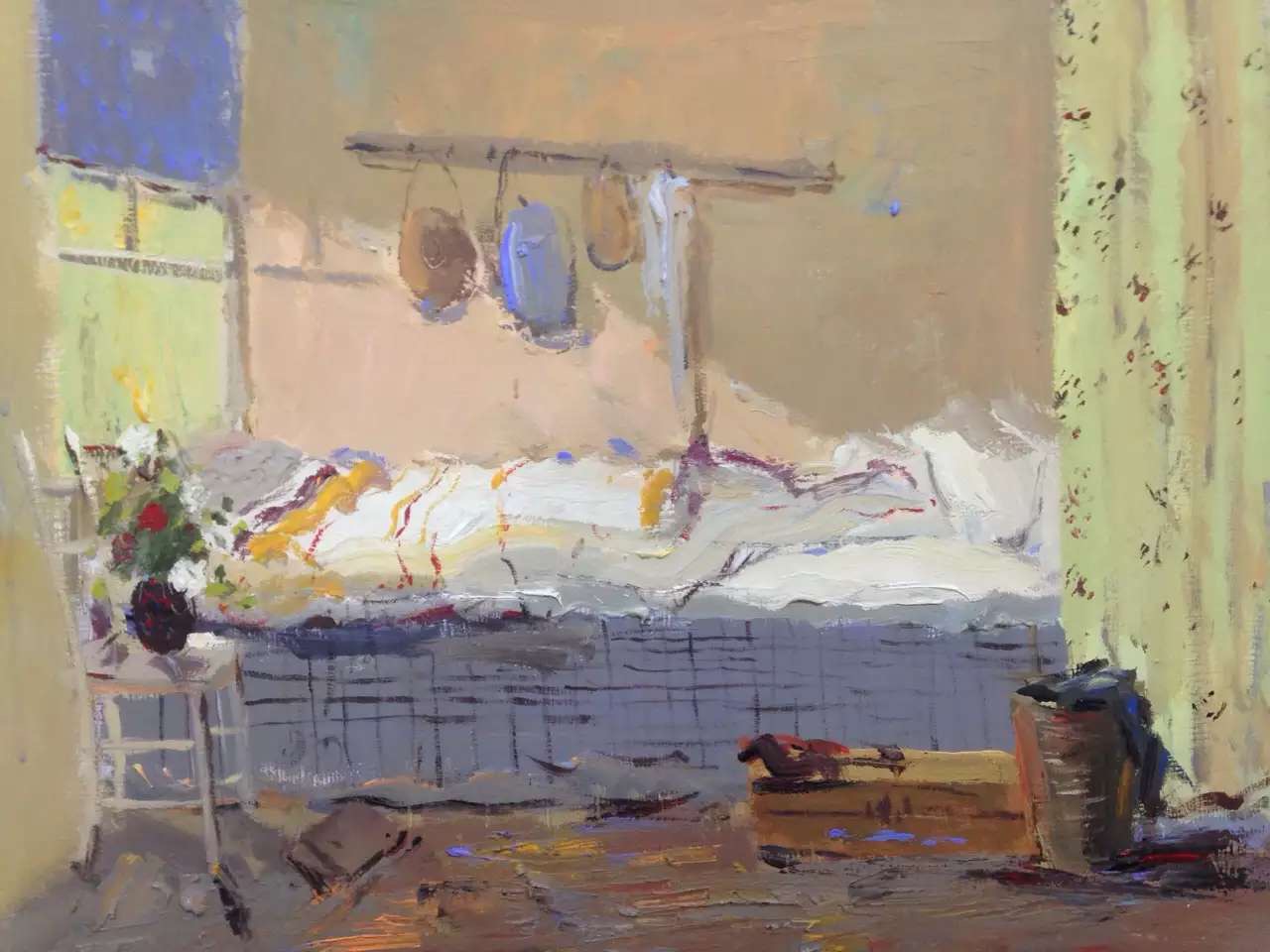 場景色彩臥室床鋪范畫賞析