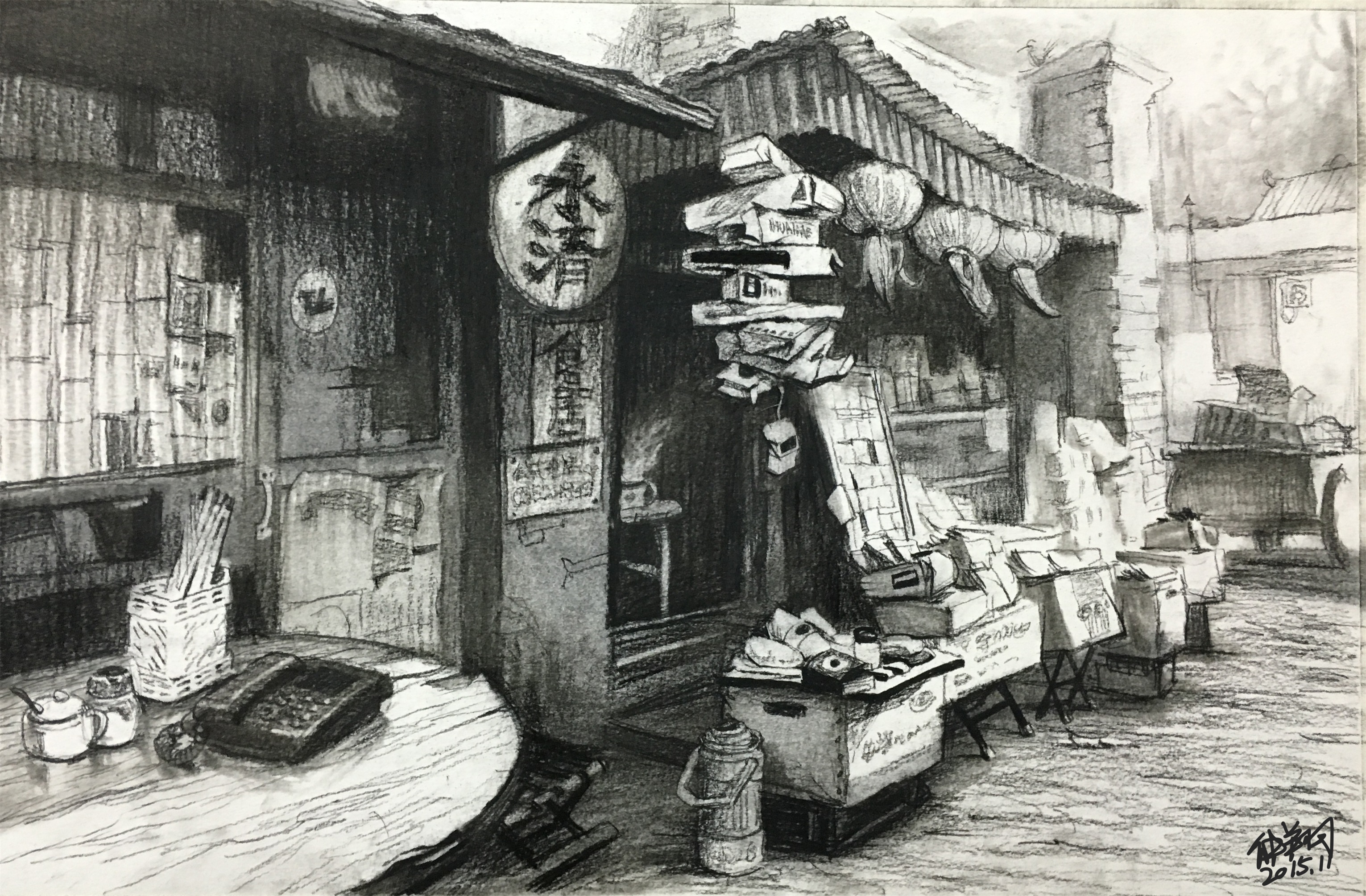 學習速寫之速寫作品4欣賞