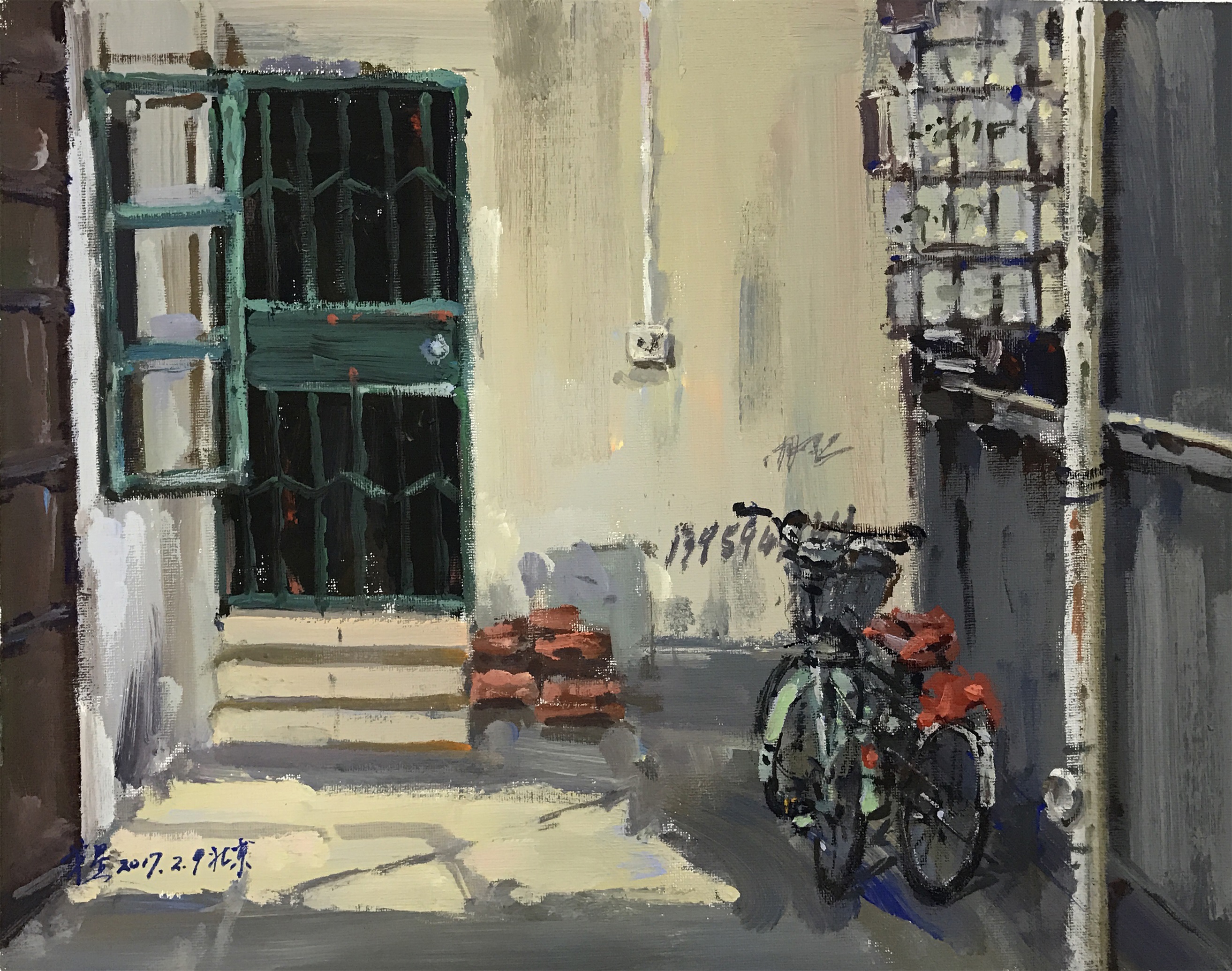 色彩場景室外過道范畫賞析