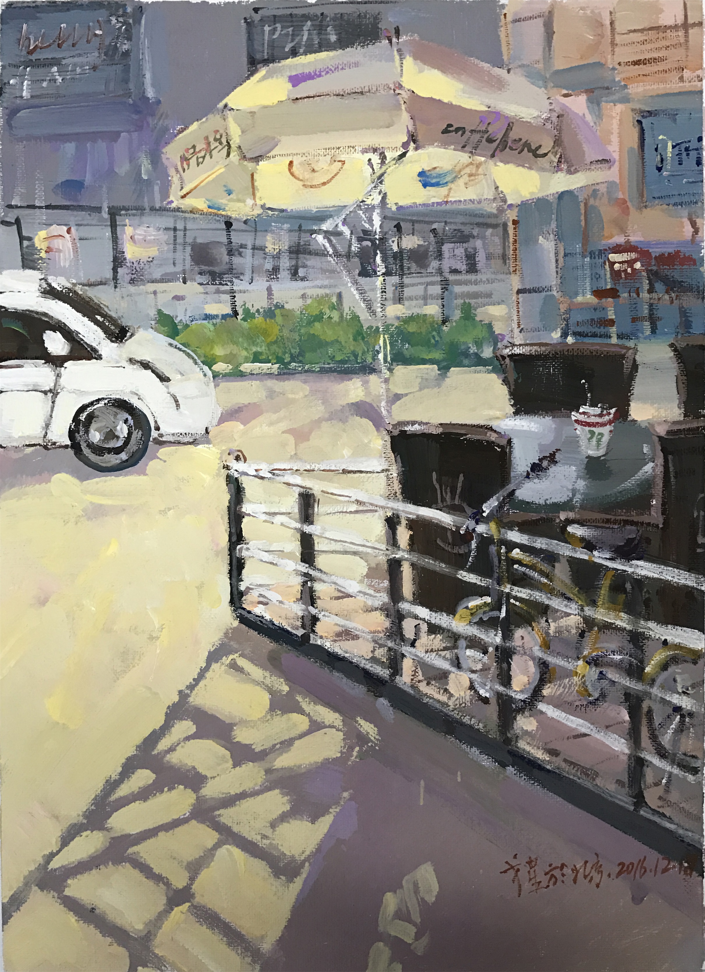 色彩場(chǎng)景室外汽車范畫(huà)賞析