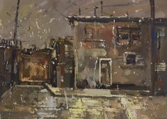 北京畫(huà)室色彩場(chǎng)景破舊房屋范畫(huà)賞