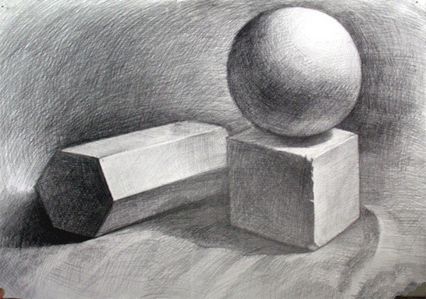 明暗素描幾何體經驗:幾何體明暗變化的基本規律