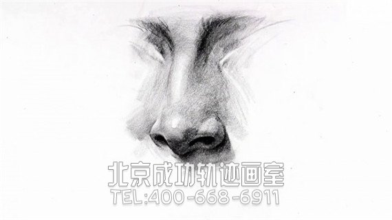 素描鼻子畫法步驟圖片教程