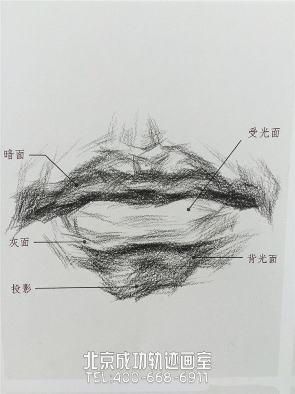 素描入門:眼睛鼻子嘴巴的素描精講解析教程
